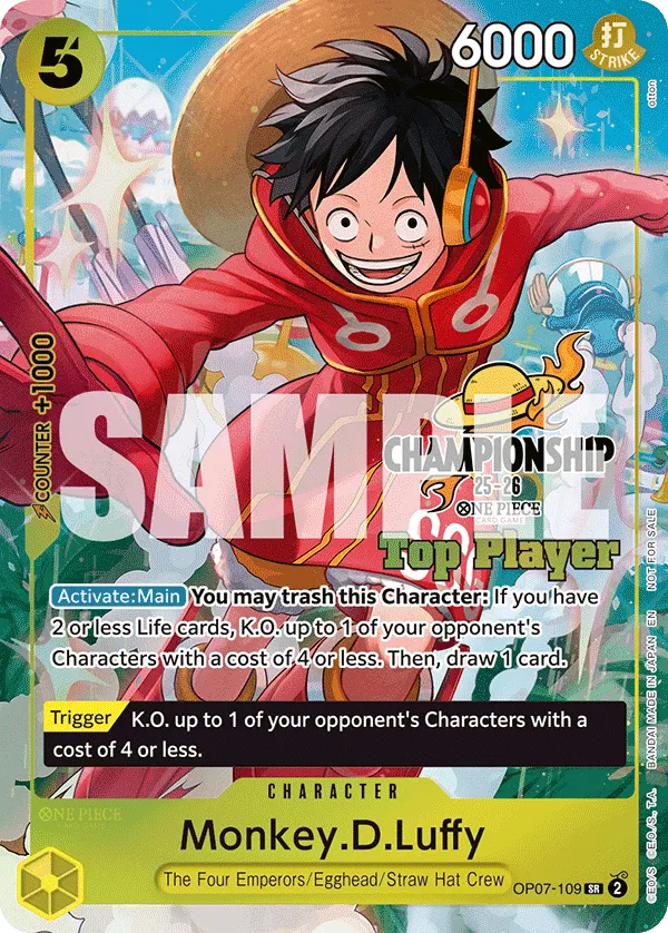 Carta Monkey.D.Luffy (OP07-109)