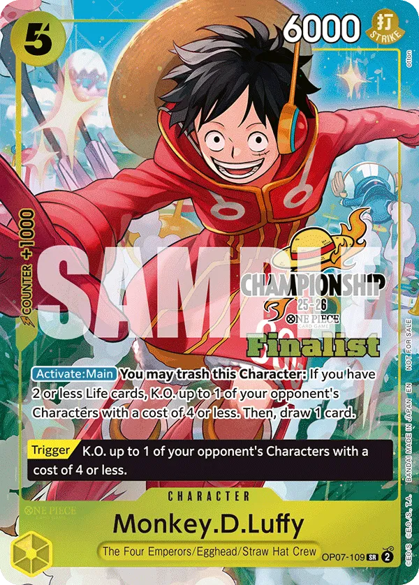 Carta Monkey.D.Luffy (OP07-109)