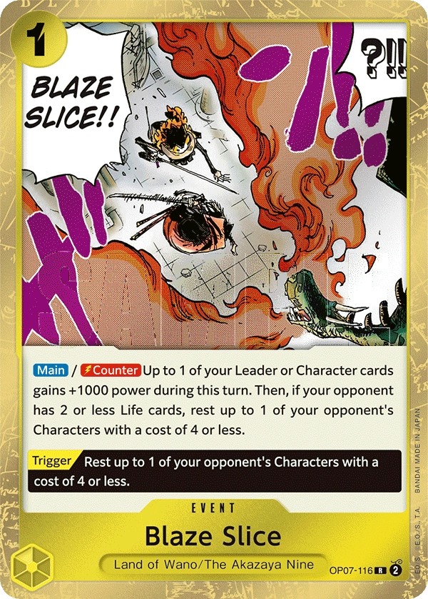 Carta Blaze Slice (OP07-116)
