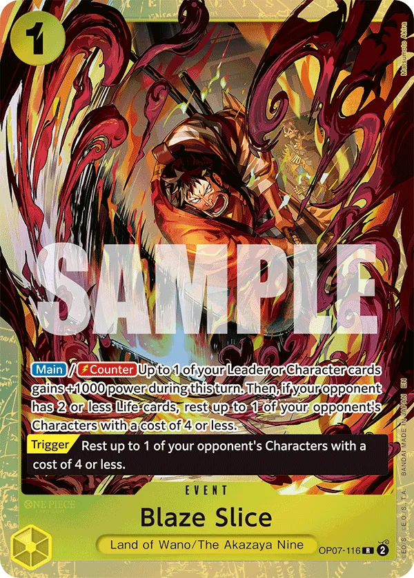 Carta Blaze Slice (OP07-116)