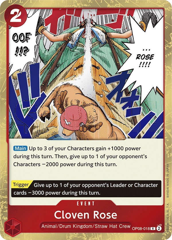 Carta Cloven Rose (OP08-018)