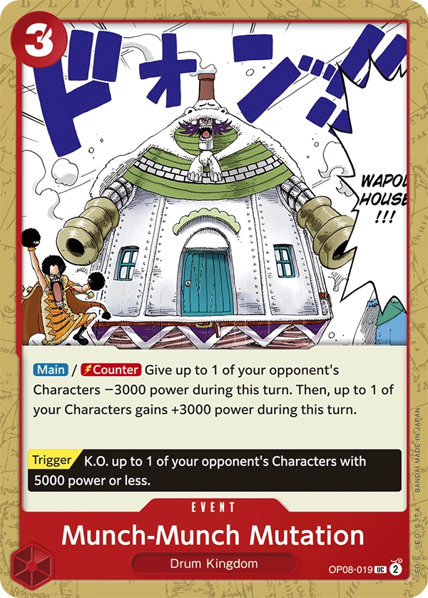 Carta Munch-Munch Mutation (OP08-019)