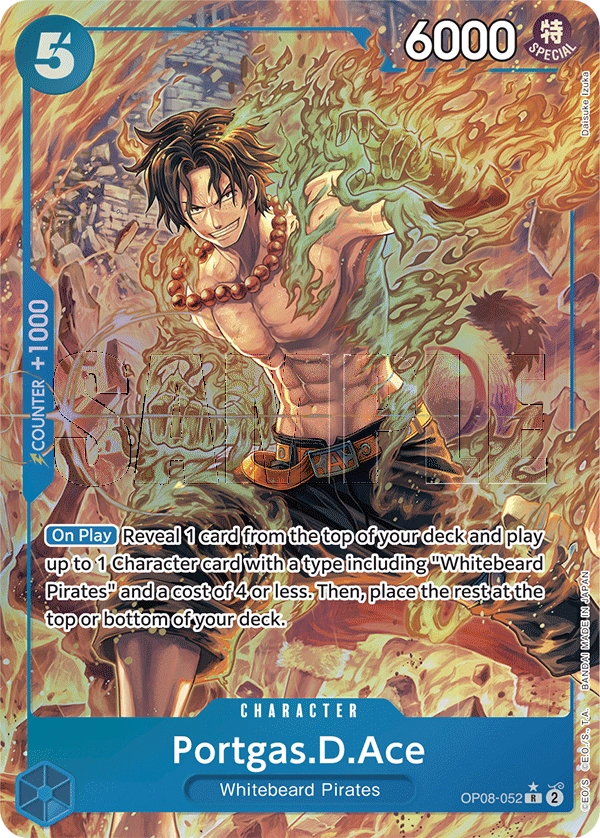 Carta Portgas.D.Ace  (OP08-052)