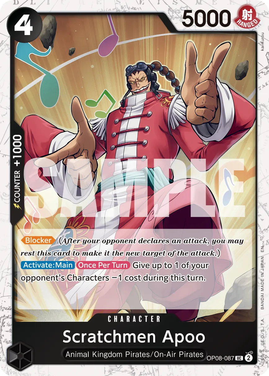 Carta Scratchmen Apoo (OP08-087)
