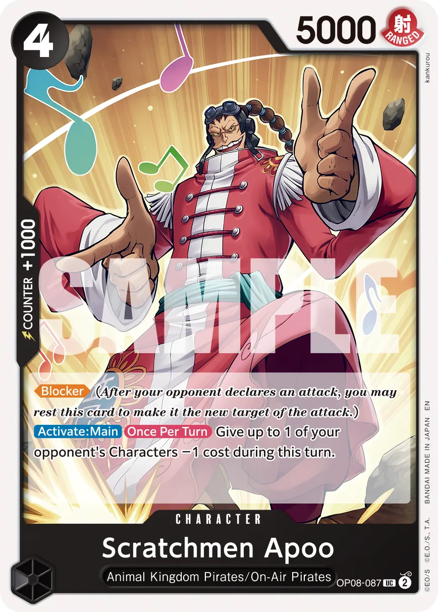 Carta Scratchmen Apoo (OP08-087)