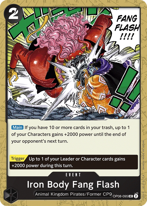 Carta Iron Body Fang Flash (OP08-095)