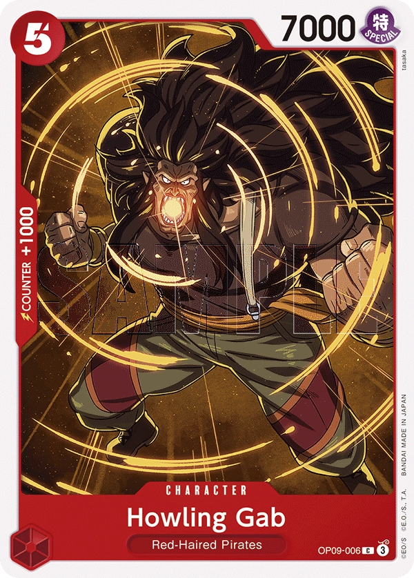 Carta Howling Gab (OP09-006)