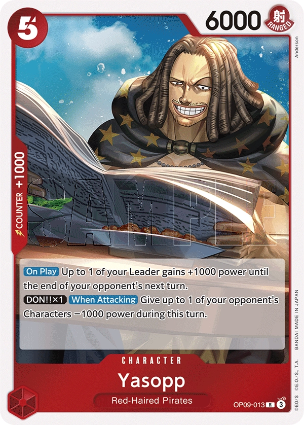 Carta Yasopp (OP09-013)