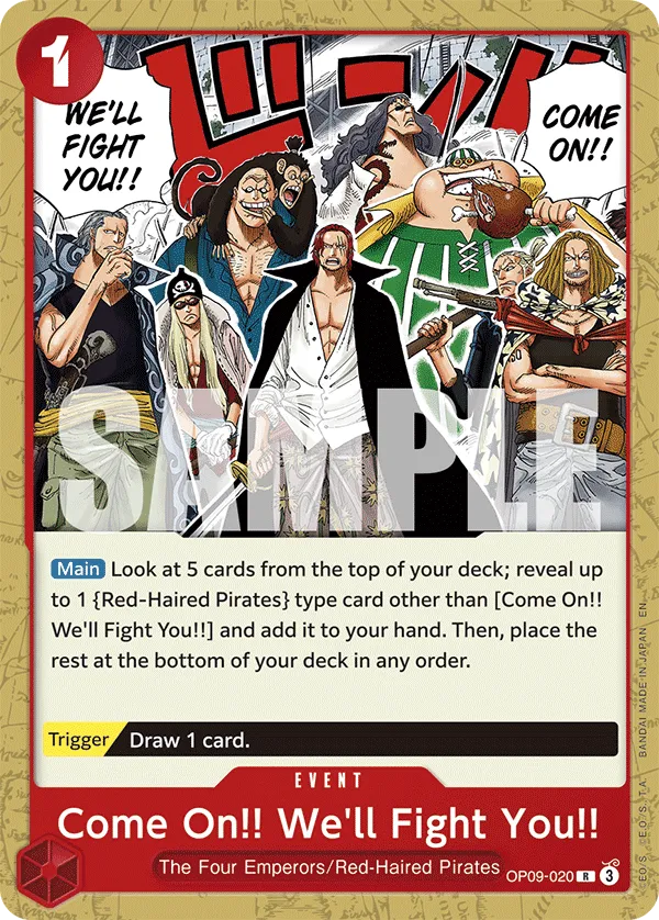 Carta Come On!! We'll Fight You!! (OP09-020)