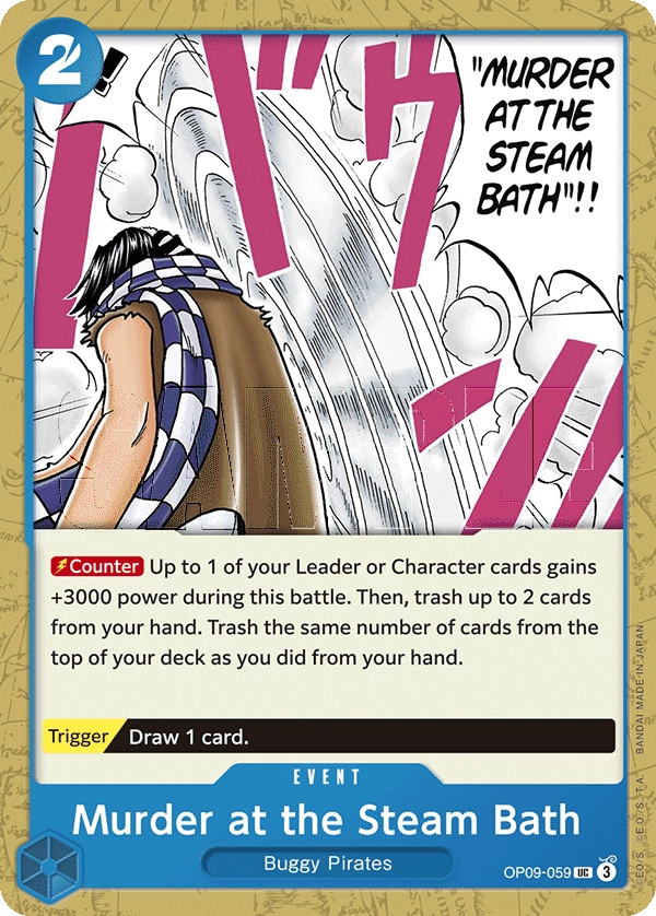Carta Murder at the Steam Bath (OP09-059)
