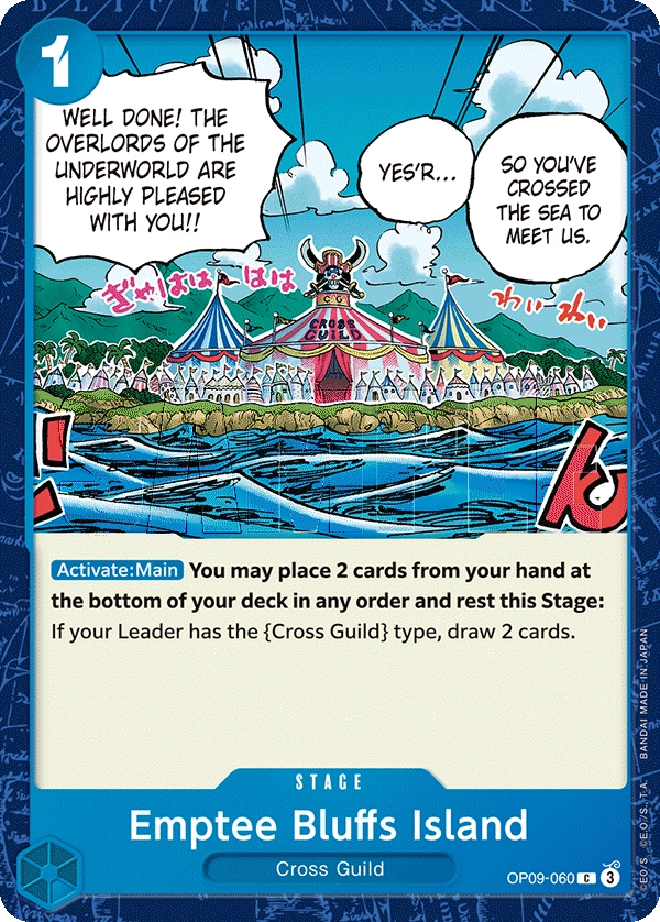 Carta Emptee Bluffs Island (OP09-060)