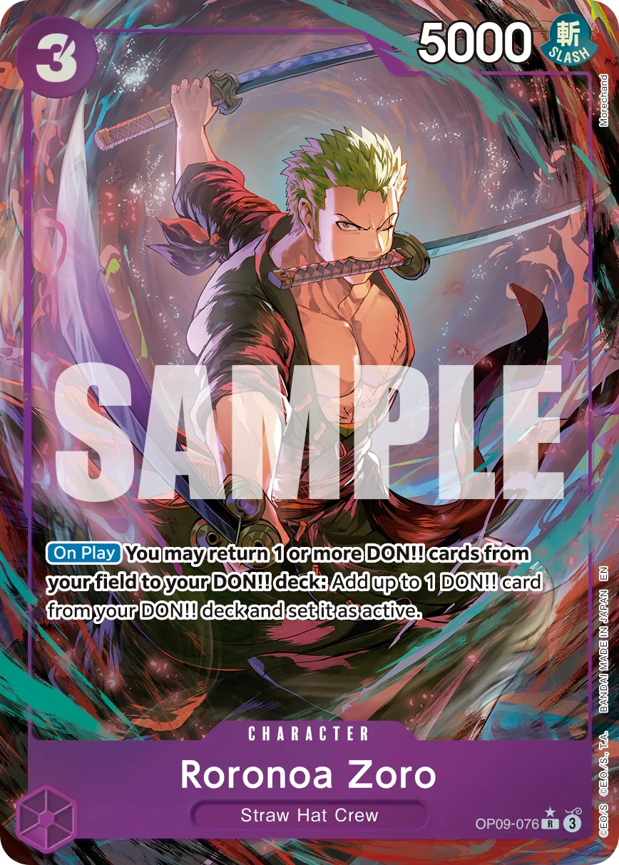 Carta Roronoa Zoro (OP09-076)