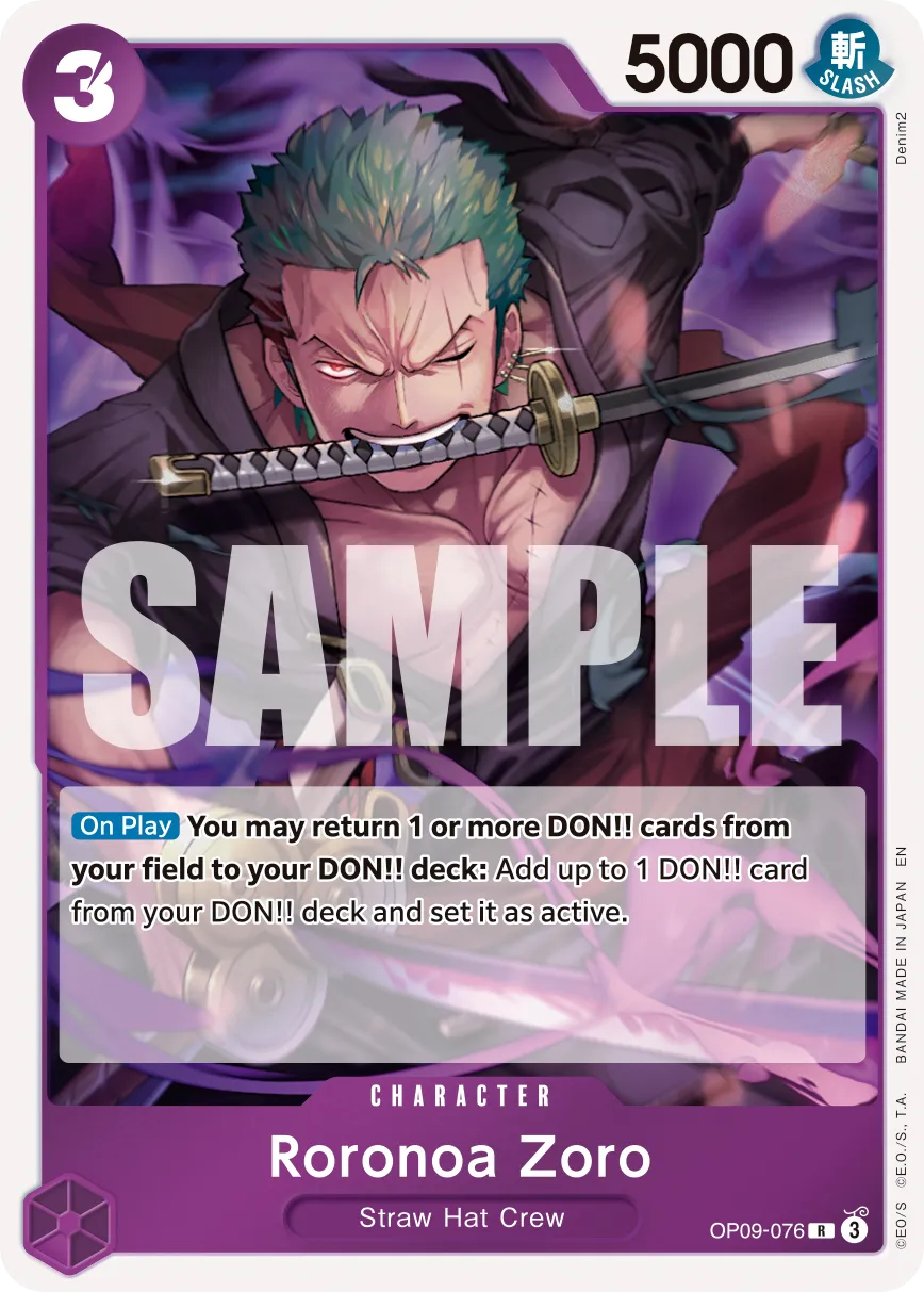 Carta Roronoa Zoro (OP09-076)