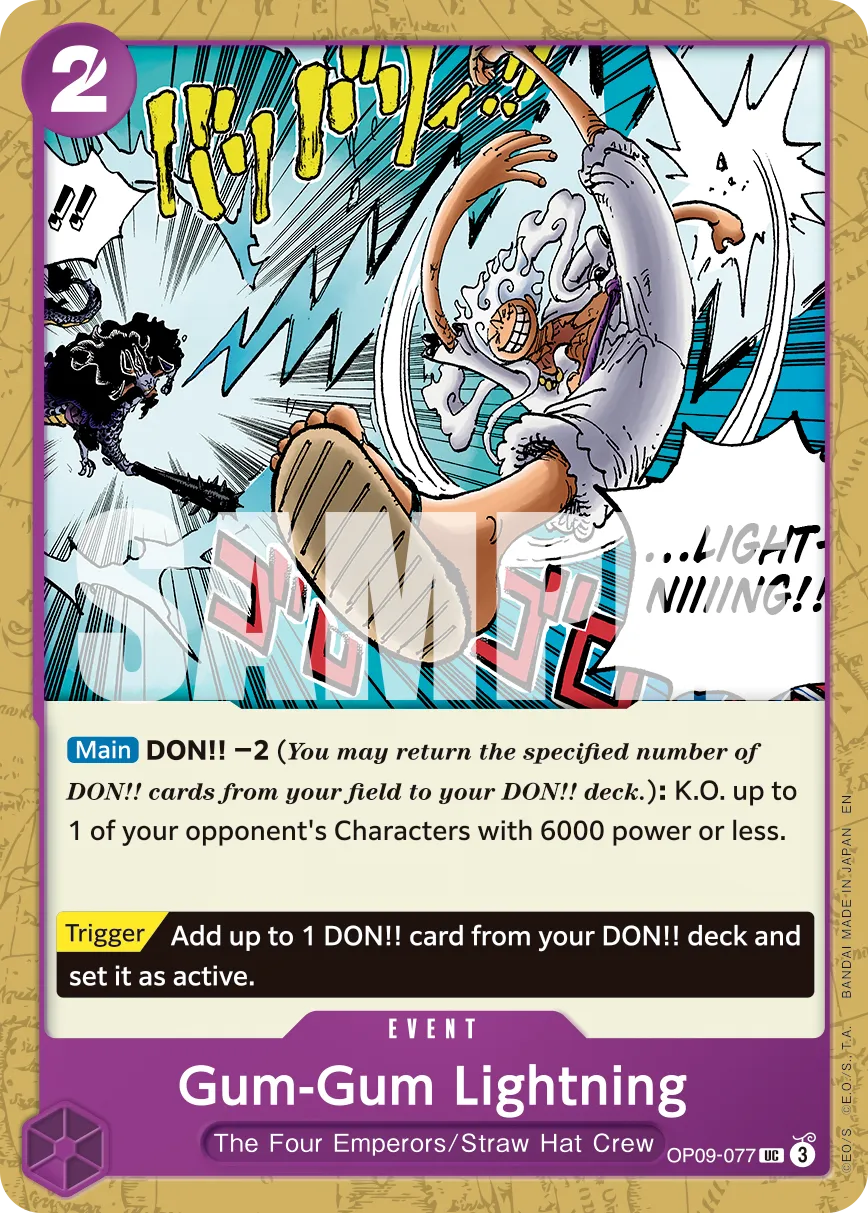 Carta Gum-Gum Lightning (OP09-077)
