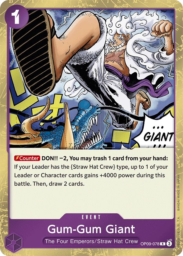 Carta Gum-Gum Giant (OP09-078)