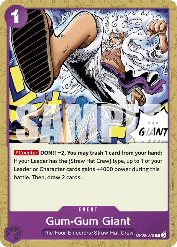 Carta Gum-Gum Giant (OP09-078)