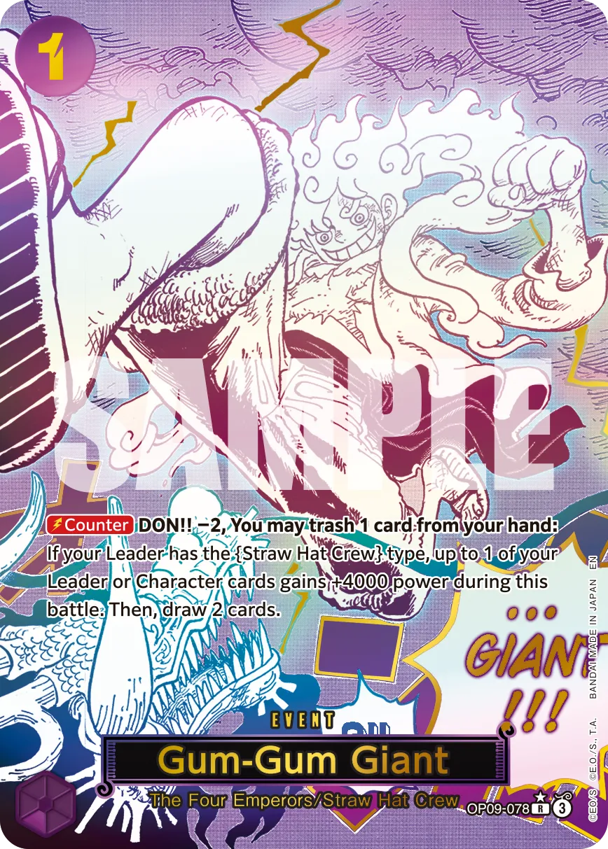 Carta Gum-Gum Giant (OP09-078)