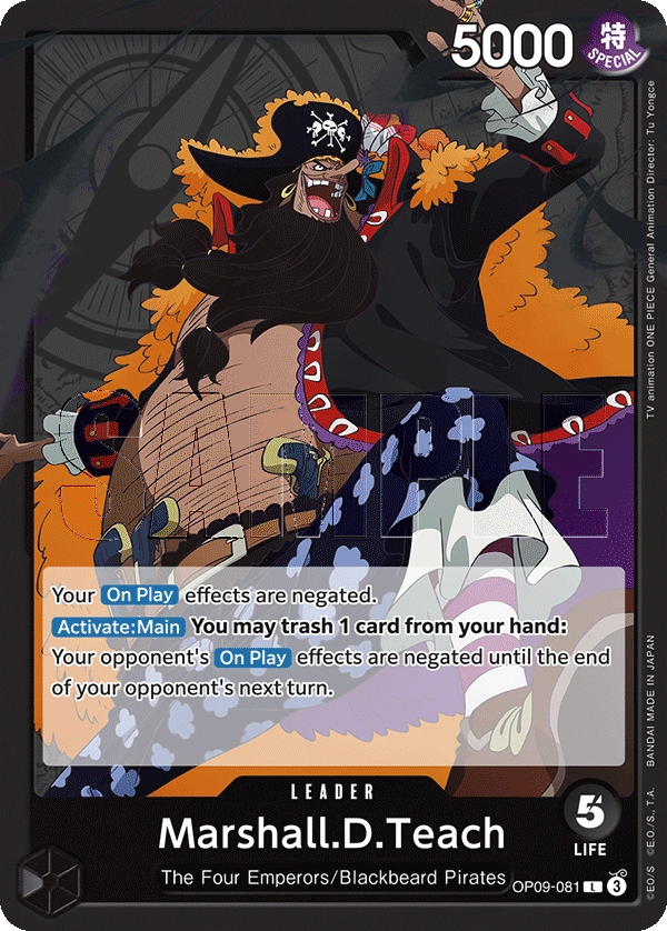 Carta Marshall.D.Teach (OP09-081)