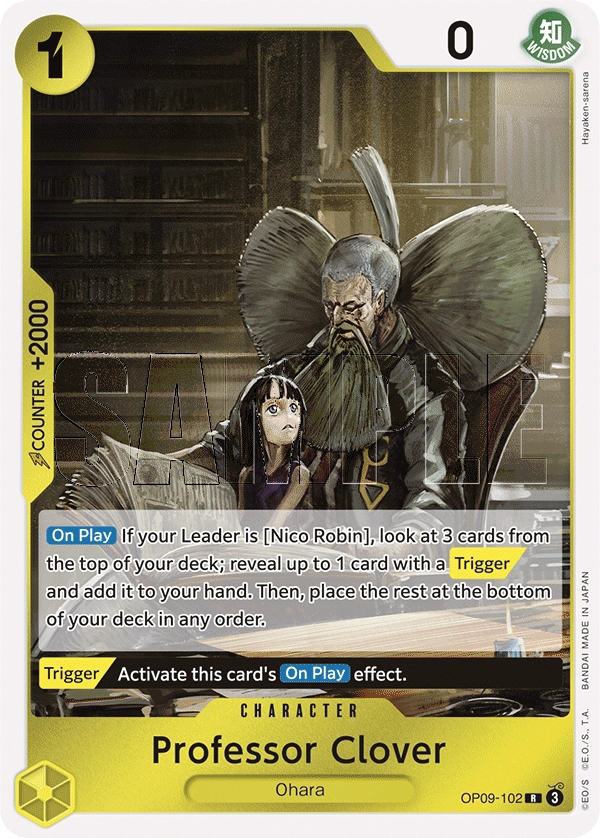 Carta Professor Clover (OP09-102)