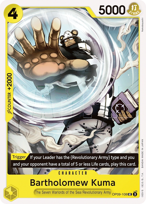 Carta Bartholomew Kuma (OP09-108)
