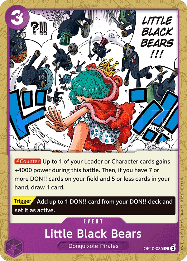 Carta Little Black Bears (OP10-080)