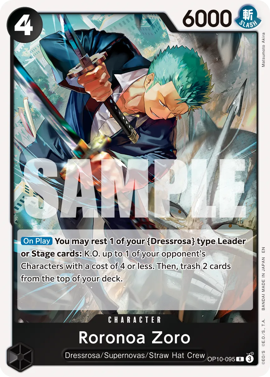 Carta Roronoa Zoro (OP10-095)