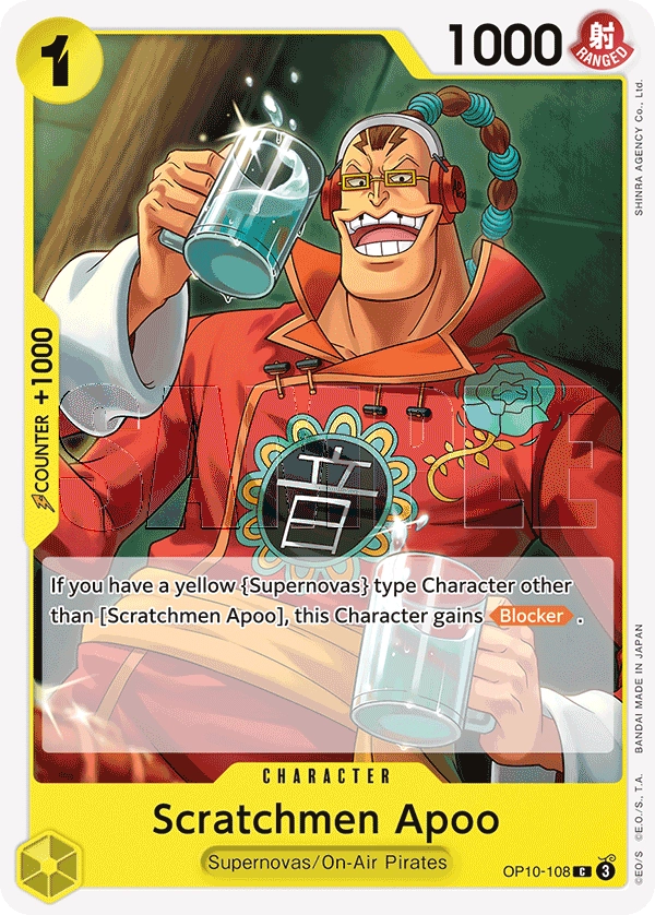 Carta Scratchmen Apoo (OP10-108)
