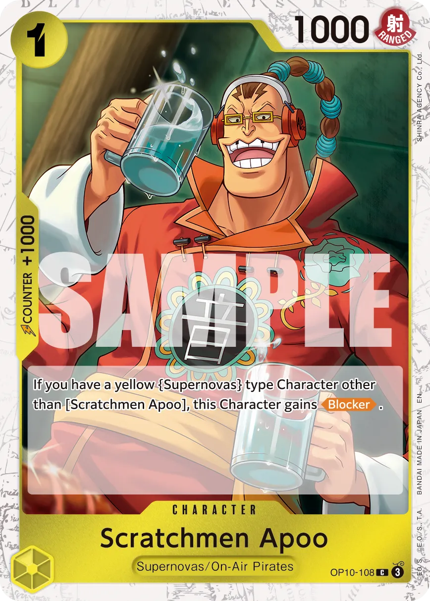Carta Scratchmen Apoo (OP10-108)