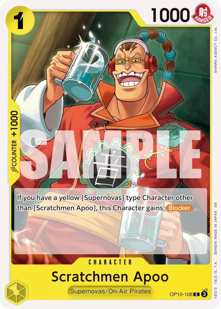 Carta Scratchmen Apoo (OP10-108)
