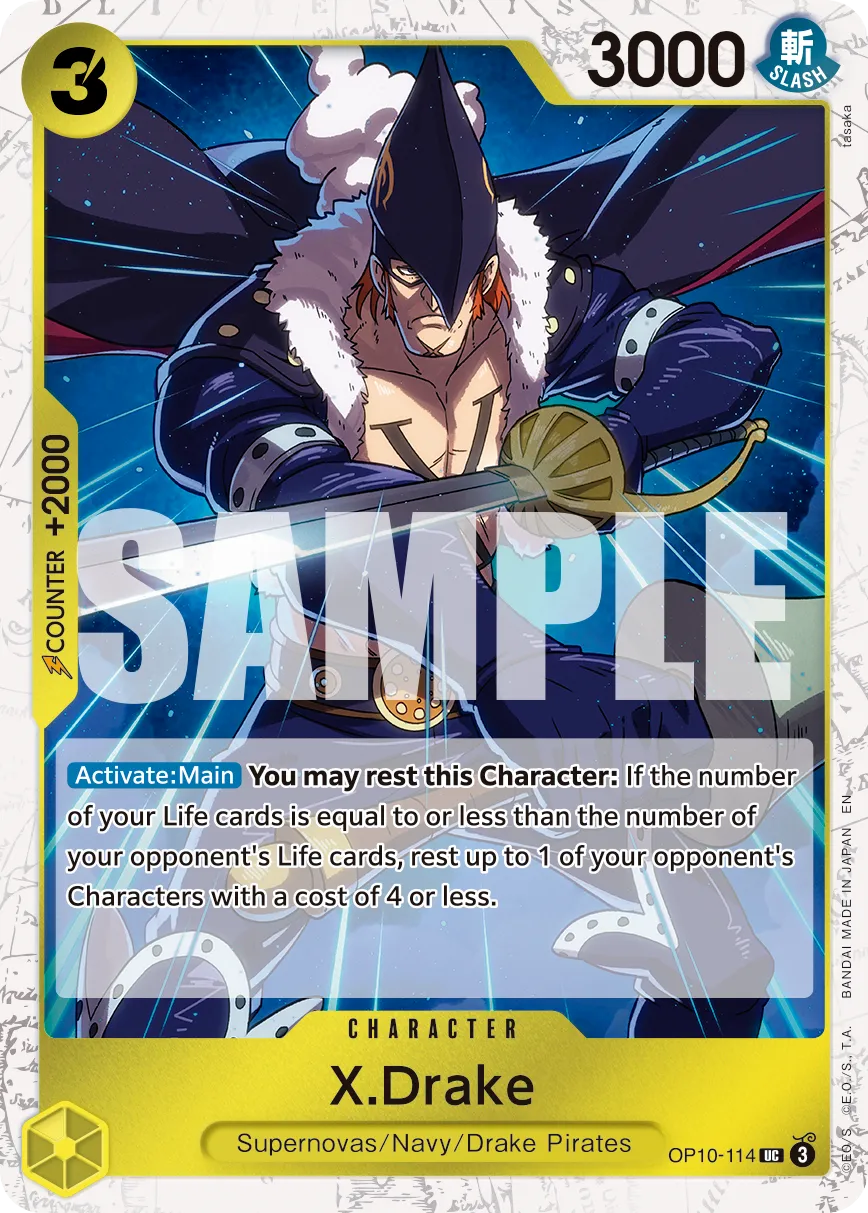 Carta X.Drake (OP10-114)