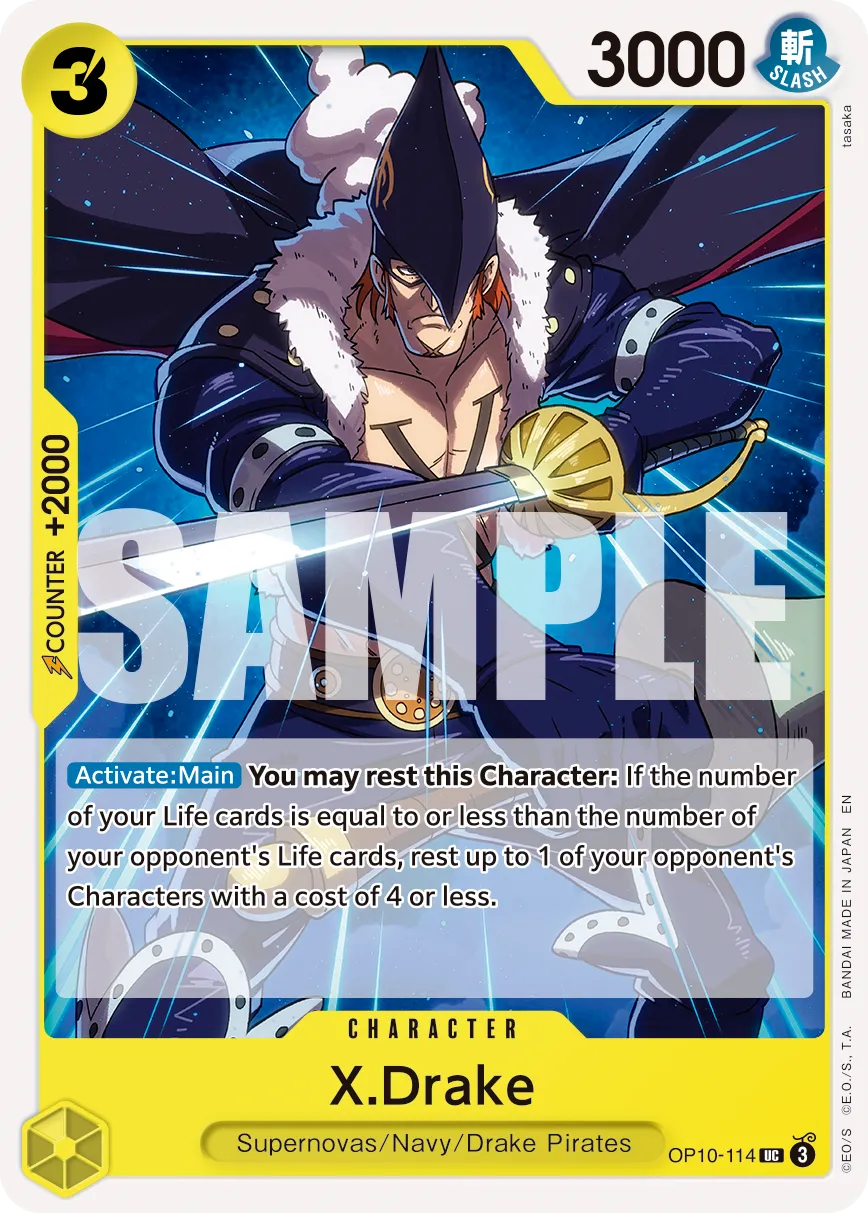 Carta X.Drake (OP10-114)