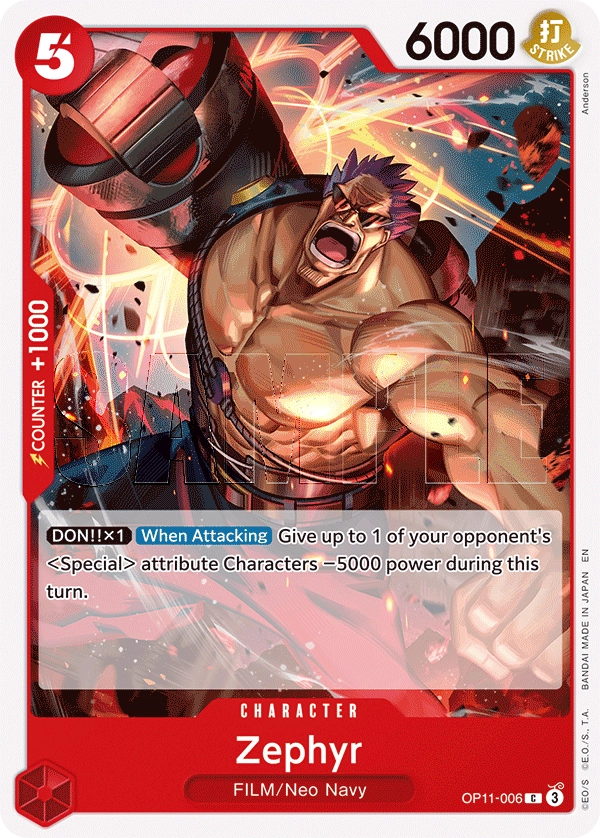 Carta Zephyr (OP11-006)