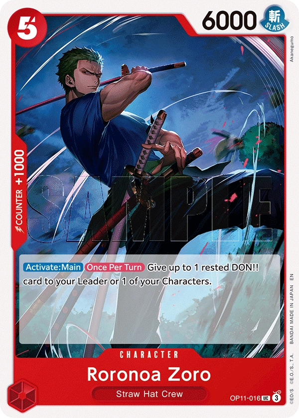Carta Roronoa Zoro (OP11-016)