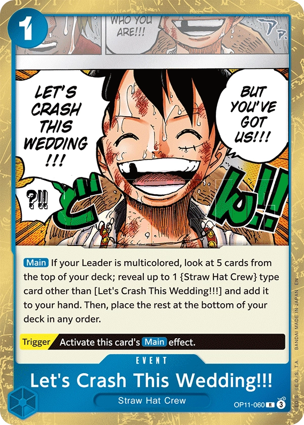 Carta Let's Crash This Wedding!!! (OP11-060)