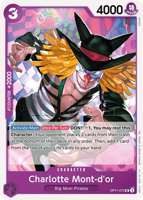 Carta Charlotte Mont-d'or (OP11-072)
