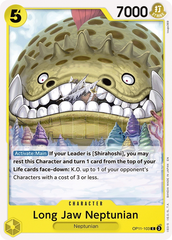 Carta Long-Jaw Neptunian (OP11-103)