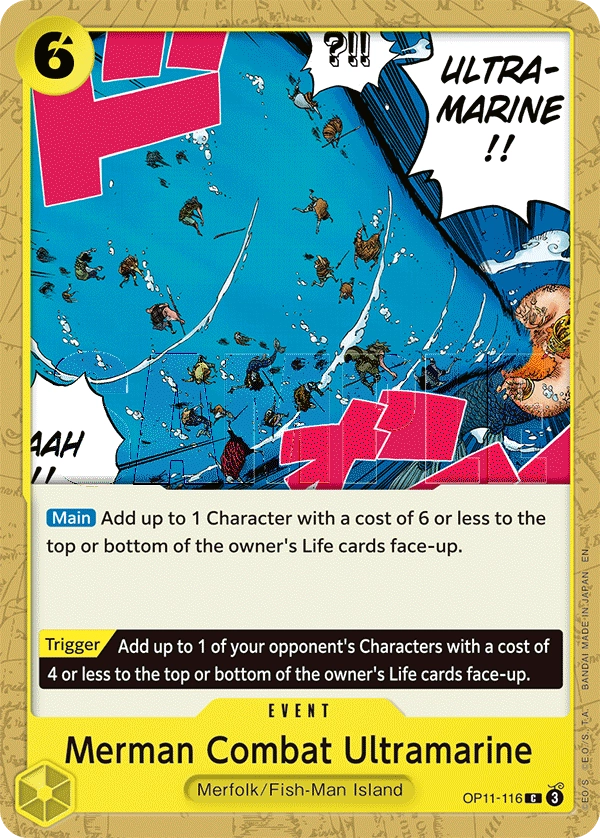 Carta Merman Combat Ultramarine (OP11-116)