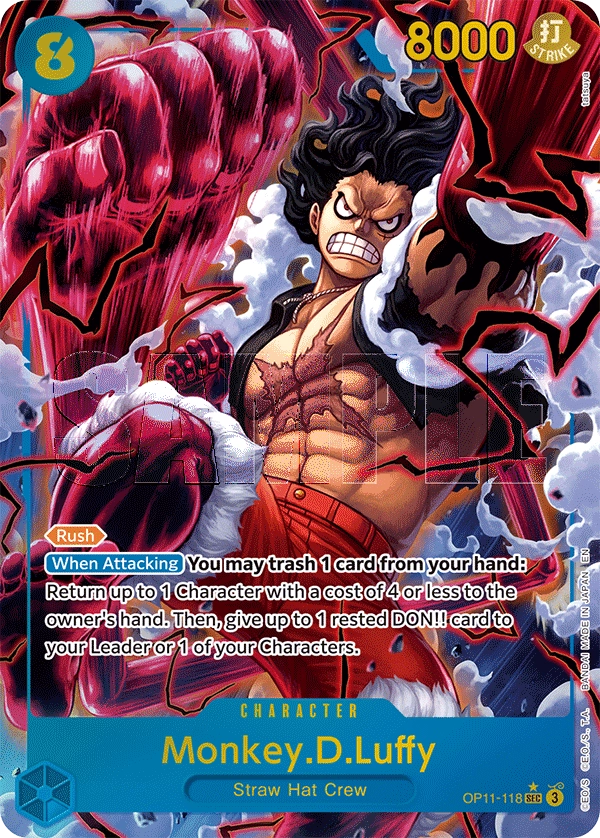 Carta Monkey.D.Luffy (OP11-118)