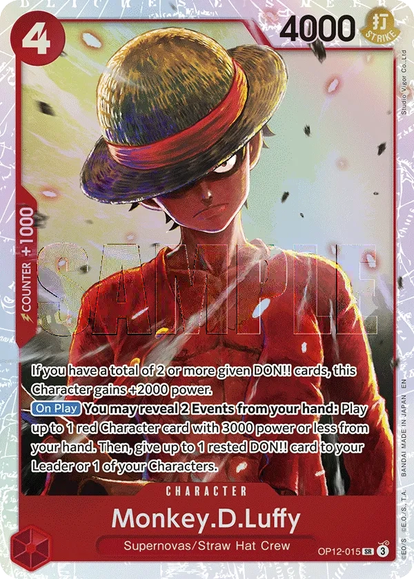 Carta Monkey.D.Luffy (OP12-015)