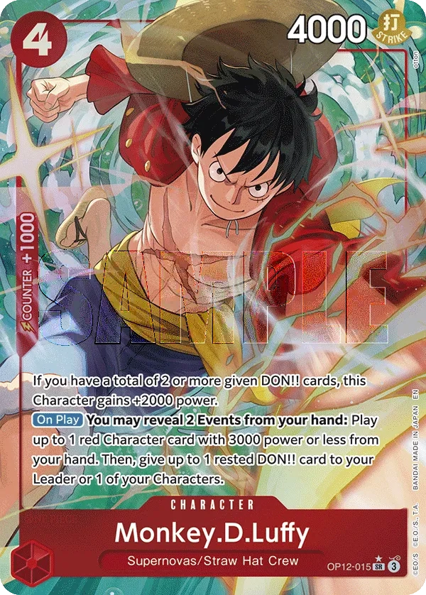 Carta Monkey.D.Luffy (OP12-015)