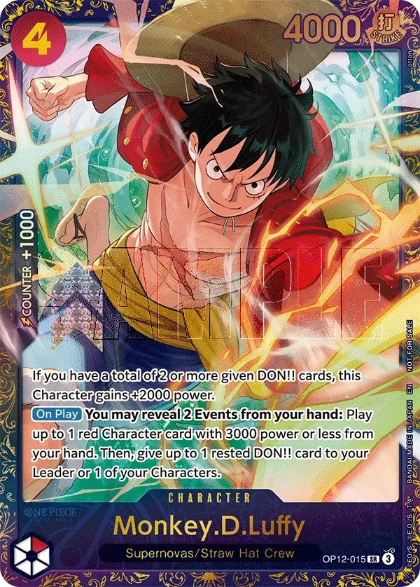 Carta Monkey.D.Luffy (OP12-015)