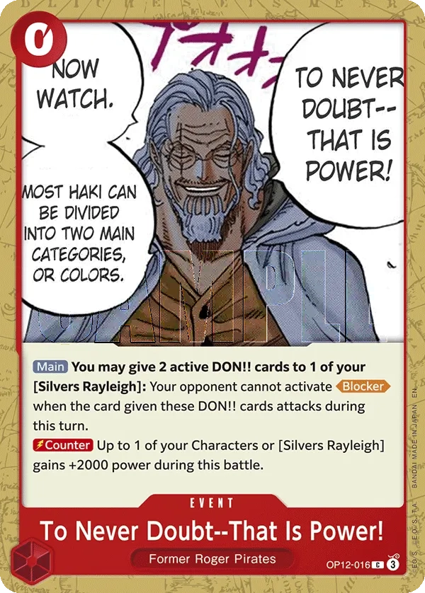 Carta To Never Doubt--That Is Power! (OP12-016)
