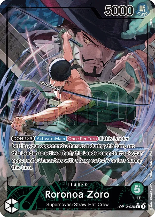 Carta Roronoa Zoro (OP12-020)