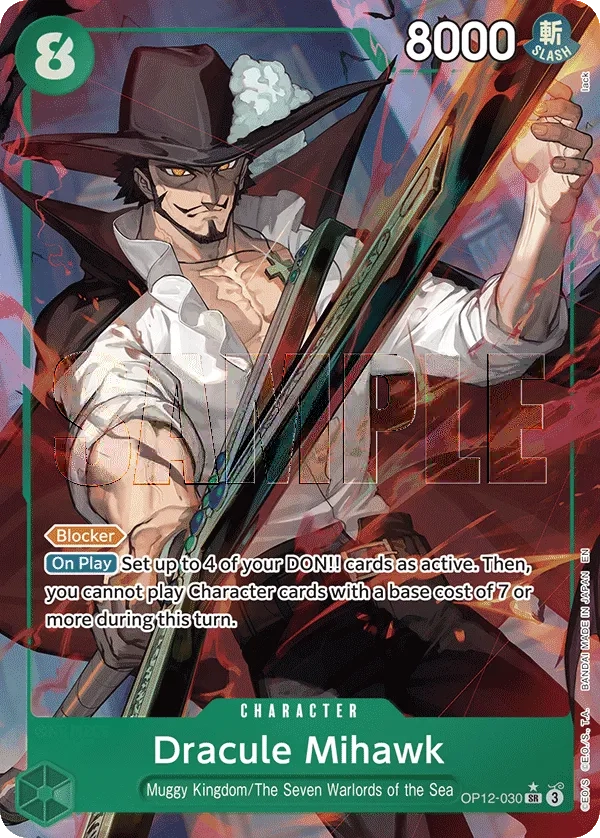 Carta Dracule Mihawk (OP12-030)