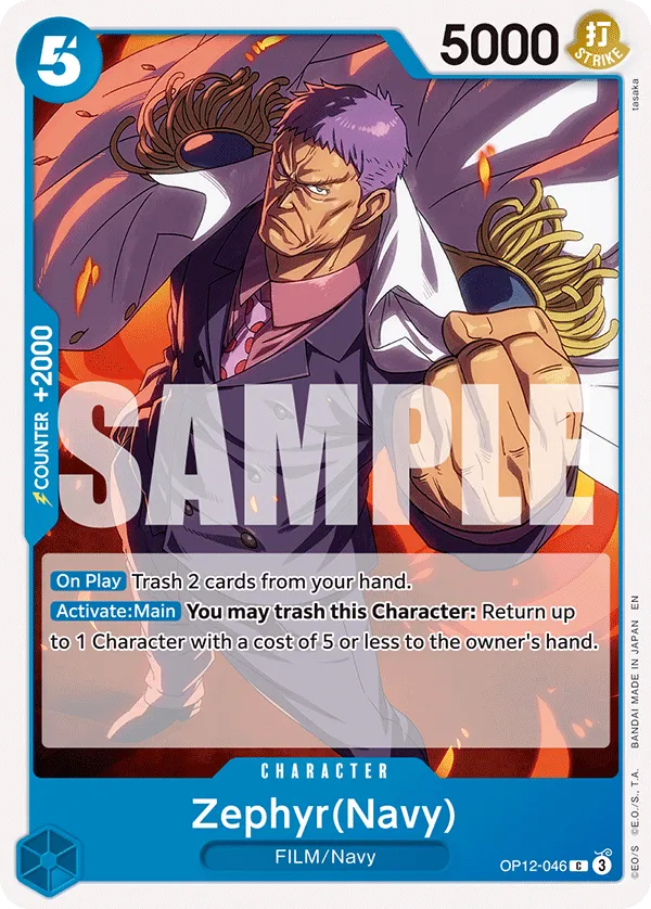 Carta Zephyr(Navy) (OP12-046)