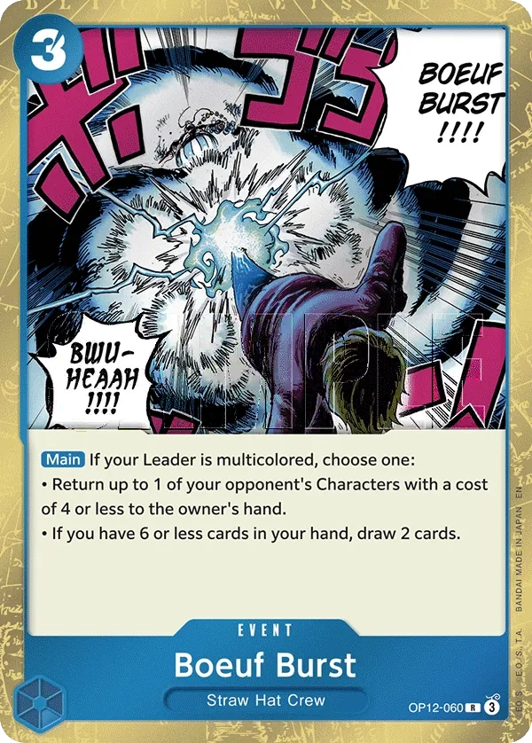 Carta Boeuf Burst (OP12-060)