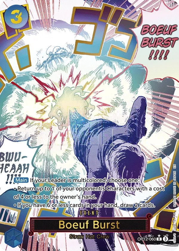 Carta Boeuf Burst (OP12-060)