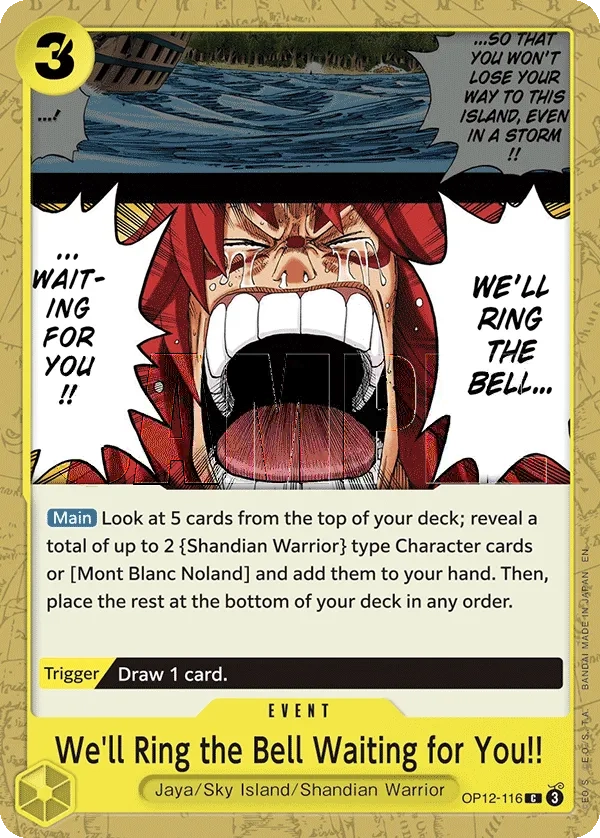 Carta We'll Ring the Bell Waiting for You!! (OP12-116)
