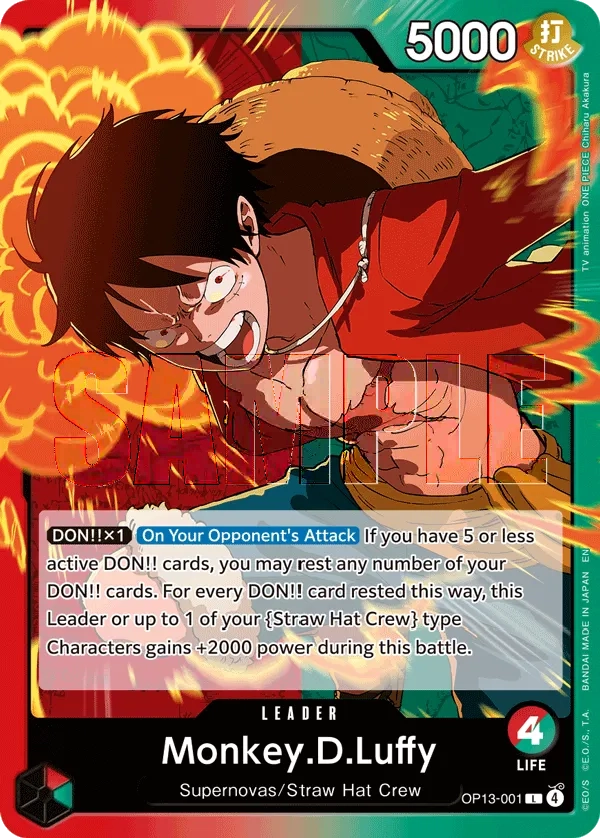 Carta Monkey.D.Luffy (OP13-001)