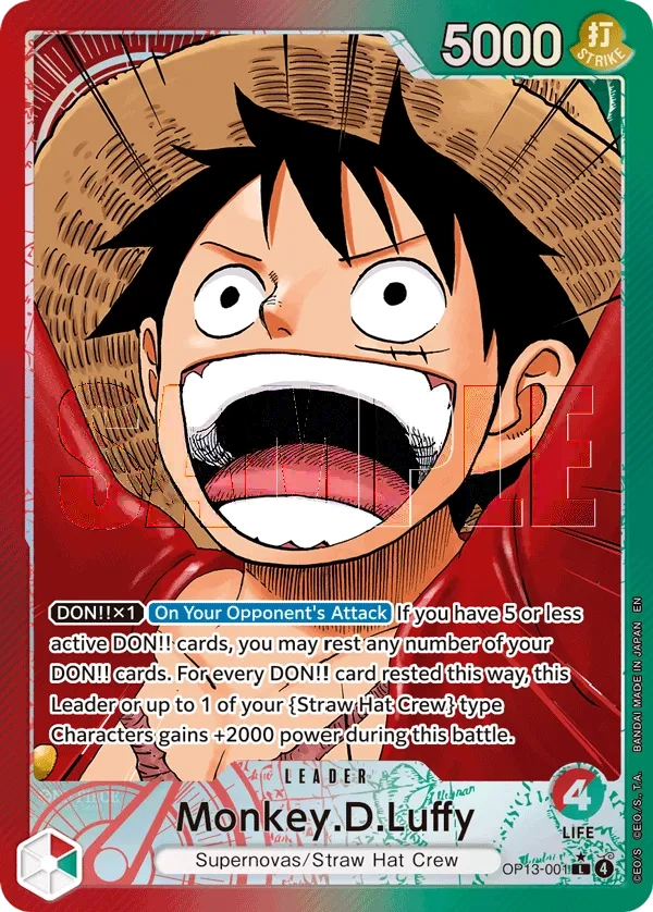 Carta Monkey.D.Luffy (OP13-001)
